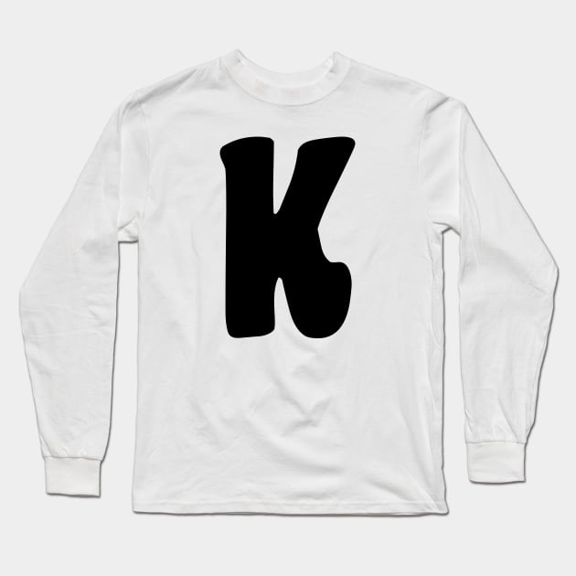 Letter K Long Sleeve T-Shirt by Xtian Dela ✅